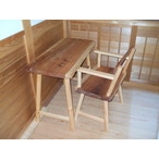 「ゆったり楽椅子」杉とテーブルセット